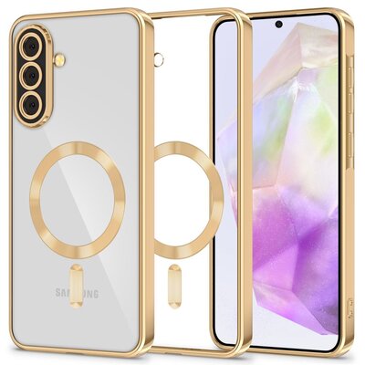 Etui TECH-PROTECT MagFlex MagSafe do Samsung Galaxy A36 5G Przezroczysto-złoty