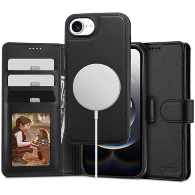 Etui TECH-PROTECT Wallet MagSafe do Apple iPhone 16E Czarny mat