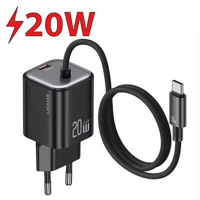 Ładowarka sieciowa USAMS CC261 GaN 20W Czarny