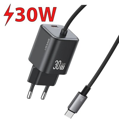 Ładowarka sieciowa USAMS CC264 GaN 30W Czarny