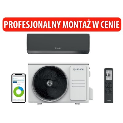 Klimatyzator Split, Pompa ciepłe powietrze BOSCH Climate CL7000I 41 EB z usługą montażu