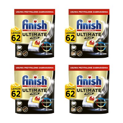 Kapsułki do zmywarek FINISH Powerball Ultimate Plus All in 1 Lemon - 248 szt.