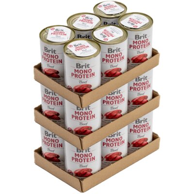 Karma dla psa BRIT Mono Protein Wołowina 18 x 400 g