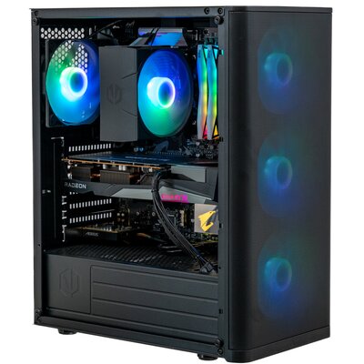 Komputer MAD DOG VENTUM200ARGB-A01DR16 R5-3600 16GB RAM 1TB SSD Radeon RX7600 Wi-Fi