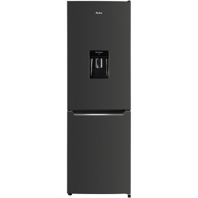 Lodówka AMICA FK299.2FI (E) No Frost 181cm Czarna Inox Podajnik wody