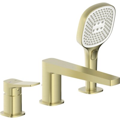 Bateria wannowa natynkowa KFA ARMATURA Malaga 4525-210-31 Złoto szczotkowane