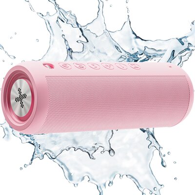 Głośnik mobilny XMUSIC BTS650P Radio FM Różowy