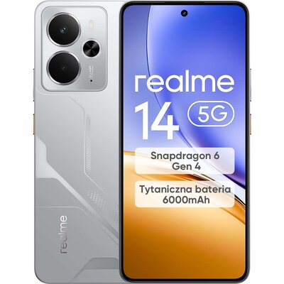 Smartfon REALME 14 5G 8/256GB 6.67" 120Hz Srebrny