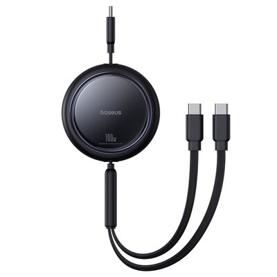 Kabel USB-C - 2 x USB-C BASEUS Bright Mirror 100W 1 m Czarny