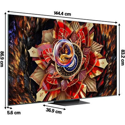 Telewizor TCL 65C9K 65" QD-Mini LED 4K 144Hz Google TV Dolby Vision IQ Dolby Atmos HDMI 2.1