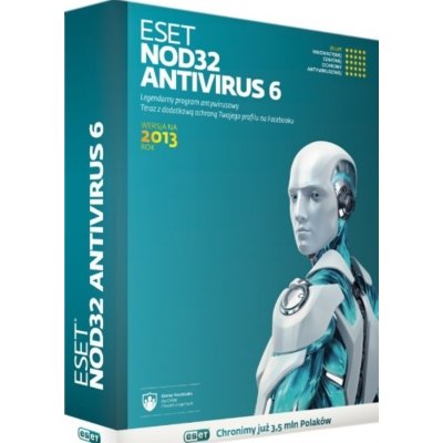 Фото - Програмне забезпечення Eset Antywirus  NOD32 Antivirus 6  1 URZĄDZENIE 2 LATA Kod aktywacyjny  2013