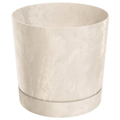 Doniczka PROSPERPLAST TuboP Beton DPOP180E-CY700 (17,8 x 17,5 cm) 3,2L Kremowy