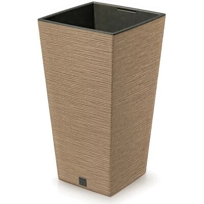 Doniczka PROSPERPLAST Furu Square DFSH240W-4665W (24 x 24 x 45 cm) 7.5L Beżowy