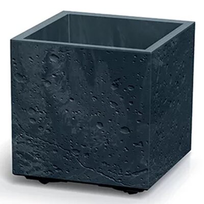 Doniczka PROSPERPLAST Sierra Square Beton Effect DSI300E Antracytowy