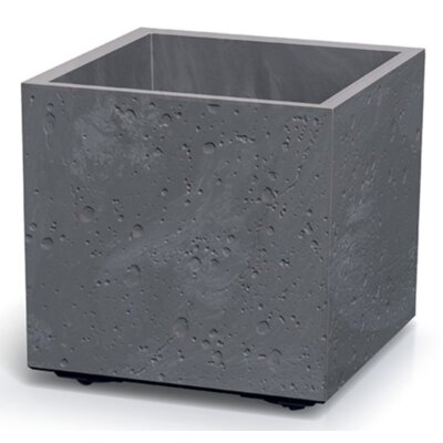 Doniczka PROSPERPLAST Sierra Square Beton Effect DSI400E-425U (38,5 x 37 x 38,5 cm) 31L Marengo