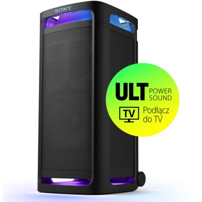 Power Audio SONY ULT TOWER 9AC Bluetooth, Wejście mikrofonowe i  gitarowe, Dźwięk imprezowy i oświetlenie 360°