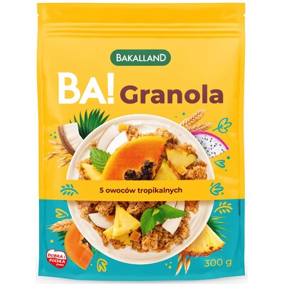 Granola BAKALLAND Ba! 5 Owoców tropikalnych (300 g)