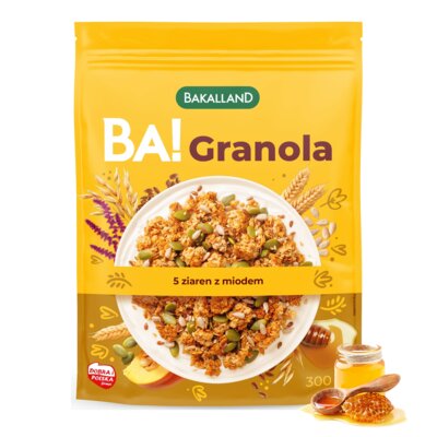 Granola BAKALLAND Ba! 5 Z miodem (300 g)