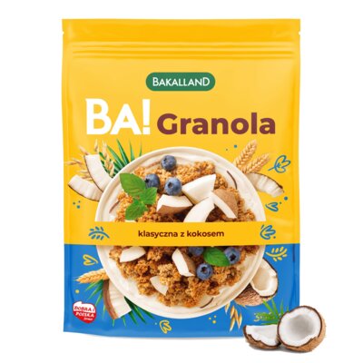 Granola BAKALLAND Ba! Klasyczna z kokosem (300 g)