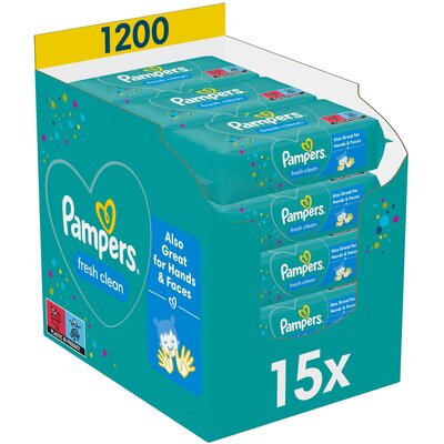 Chusteczki nawilżane PAMPERS Fresh Clean (1200 szt.)