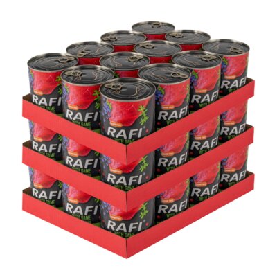Karma dla psa RAFI z dziczyzną, borówką i żurawiną 36 x 800 g