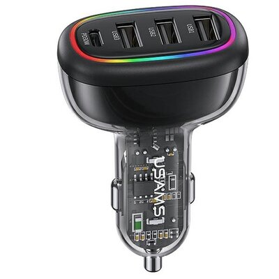 Ładowarka samochodowa USAMS C34 48W Fast Charge Czarny