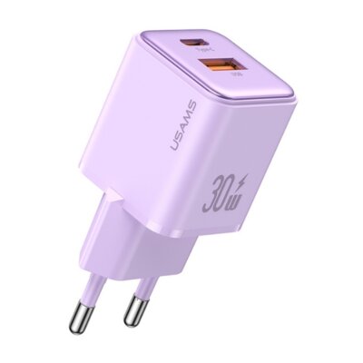 Ładowarka sieciowa USAMS US-CC189 30W Purpurowy