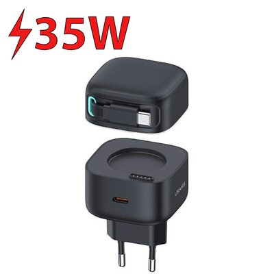 Ładowarka sieciowa USAMS US-CC202 35W Gan Fast Charging Czarny