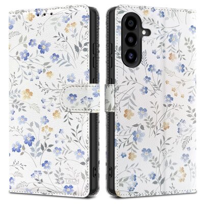 Etui TECH-PROTECT Wallet do Samsung Galaxy A26 5G Kwiaty