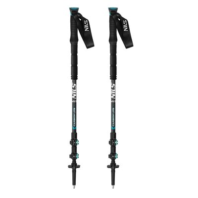 Kijki trekkingowe NILS TK8607 Czarno-niebieski (65 - 135 cm)