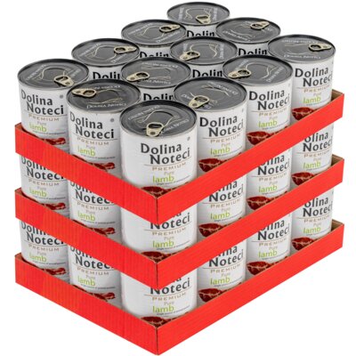 Karma dla psa DOLINA NOTECI Premium Pure bogata w jagnięcinę 36 x 800 g