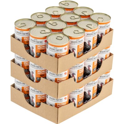 Karma dla psa WIEJSKA ZAGRODA Indyk 36x 400 g