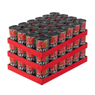 Karma dla psa RAFI z jagnięciną. borówką i żurawiną 72 x 400 g