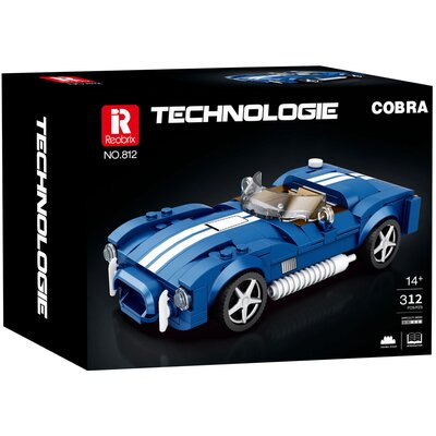Klocki plastikowe REOBRIX Technologie Samochód klasyczny Cobra Race Car 812