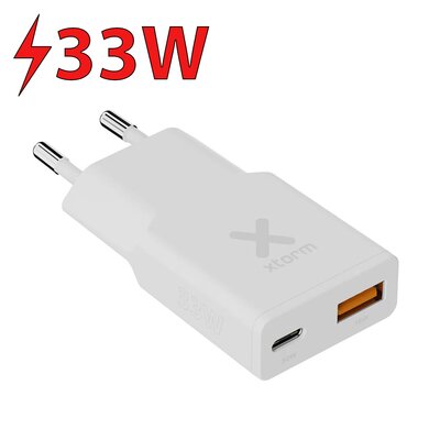 Ładowarka sieciowa XTORM Go2 SlimeLine 33W Biały