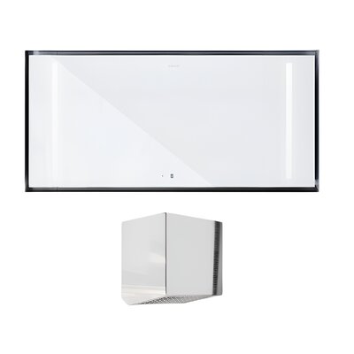 Okap GLOBALO Zenara 100.1 Biały + Turbina TZ 1.1 Silnik zewnętrzny