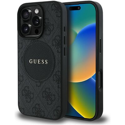 Etui GUESS 4G Circle Classic Logo MagSafe do Apple iPhone 16 Pro Max Czarny