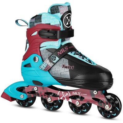 Łyżworolki NILS EXTREME Twist NA13810 (rozmiar 35-38) Niebieski