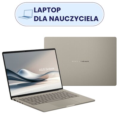 Laptop ASUS ZenBook A14 UX3407QA-QD307W 14" OLED Snapdragon X X1-26-100 32GB RAM 512GB SDD Windows 11 Home, Funkcje AI