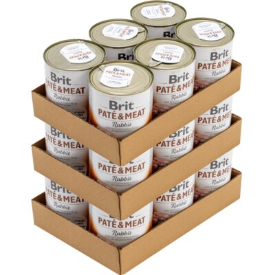 Karma dla psa BRIT Pate & Meat Królik 18 x 800 g