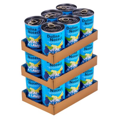 Karma dla psa DOLINA NOTECI Superfood z cielęciną i jagnięciną 18 x 400 g
