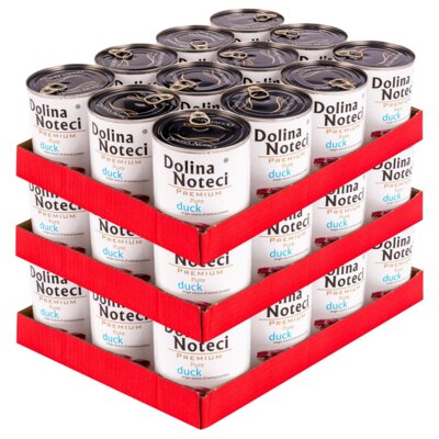 Karma dla psa DOLINA NOTECI Premium Pure bogata w kaczkę 36 x 800 g