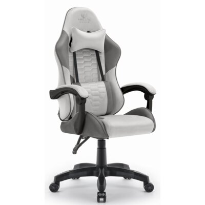 Fotel HELL'S CHAIR HC-1000 Szaro-czarny