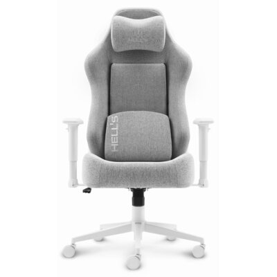 Fotel gamingowy HELL'S CHAIR HC 1009 Biało-szary