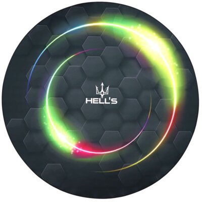 Mata pod fotel HELL'S CHAIR Rainbow Czarny (kolorowe elementy)