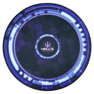 Mata pod fotel HELL'S CHAIR Rainbow Niebieski