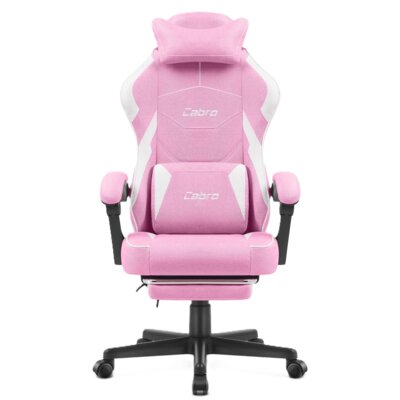 Fotel CABRO C502 Różowo-biały