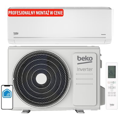 Klimatyzator Split, Pompa ciepła powietrze - powietrze BEKO BEHPG 095/BEHPG 096 2.6 kW z usługą montażu
