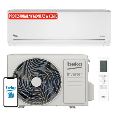 Klimatyzator Split, Pompa ciepła powietrze - powietrze BEKO BEHPG 245 z usługą montażu
