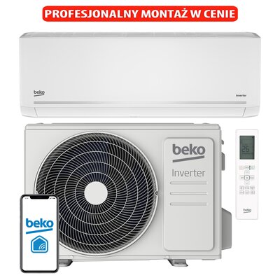 Klimatyzator Split, Pompa ciepła powietrze - powietrze BEKO BEEPGH 125/BEEPGH 126 3.5 kW z usługą montażu
